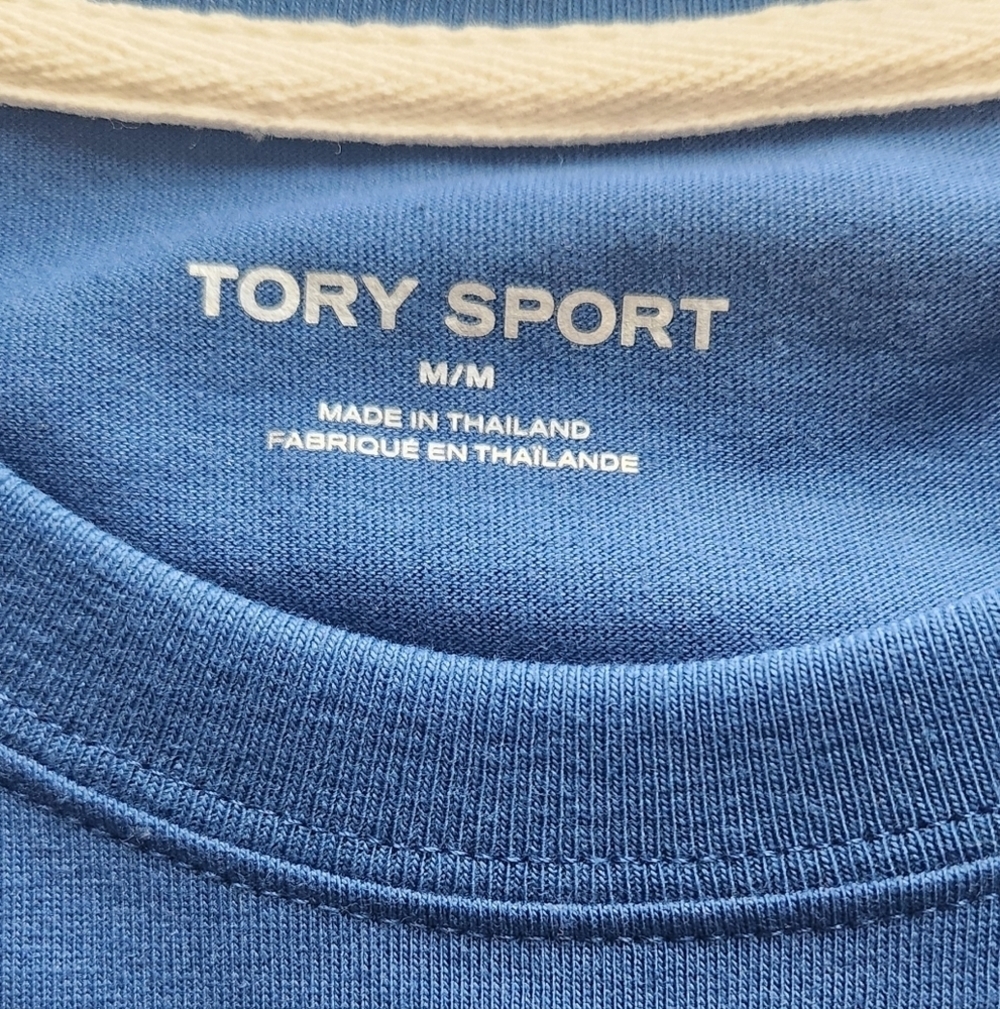 Tory Sport Blue Crewneck Top - Picture 4 of 6